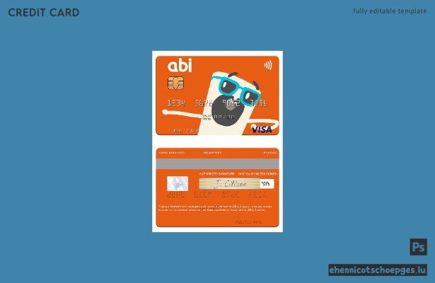 Beispielvorschau der Albania American Bank of Investments (ABI) Visa-Karte